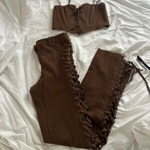 Rodeo bustier and pant set